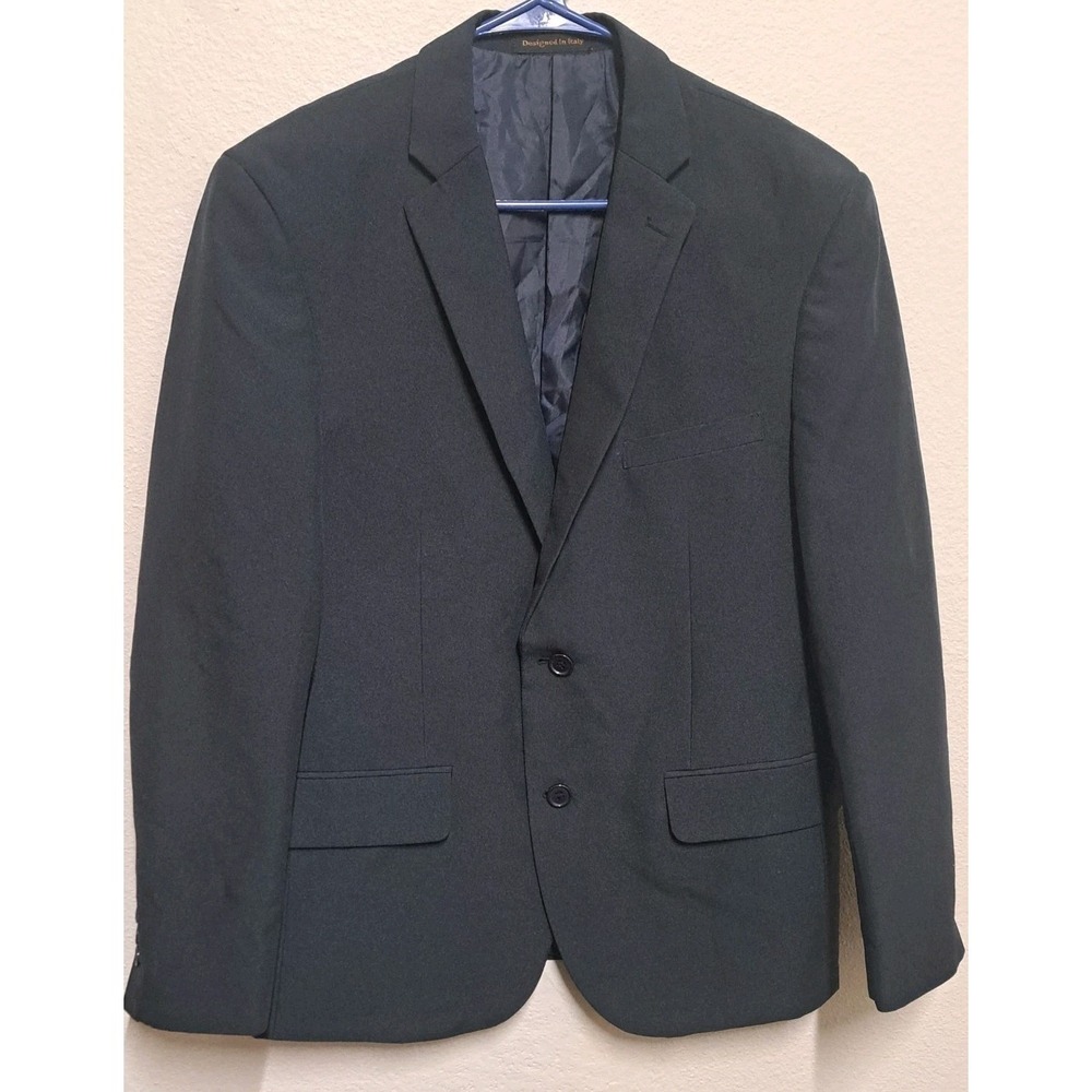 Lucci Collezione Black Blazer Jacket Mens 38S Slim Suit Coat Italy Style